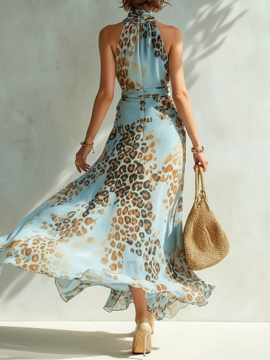 Daniela | Vestito con stampa animalier