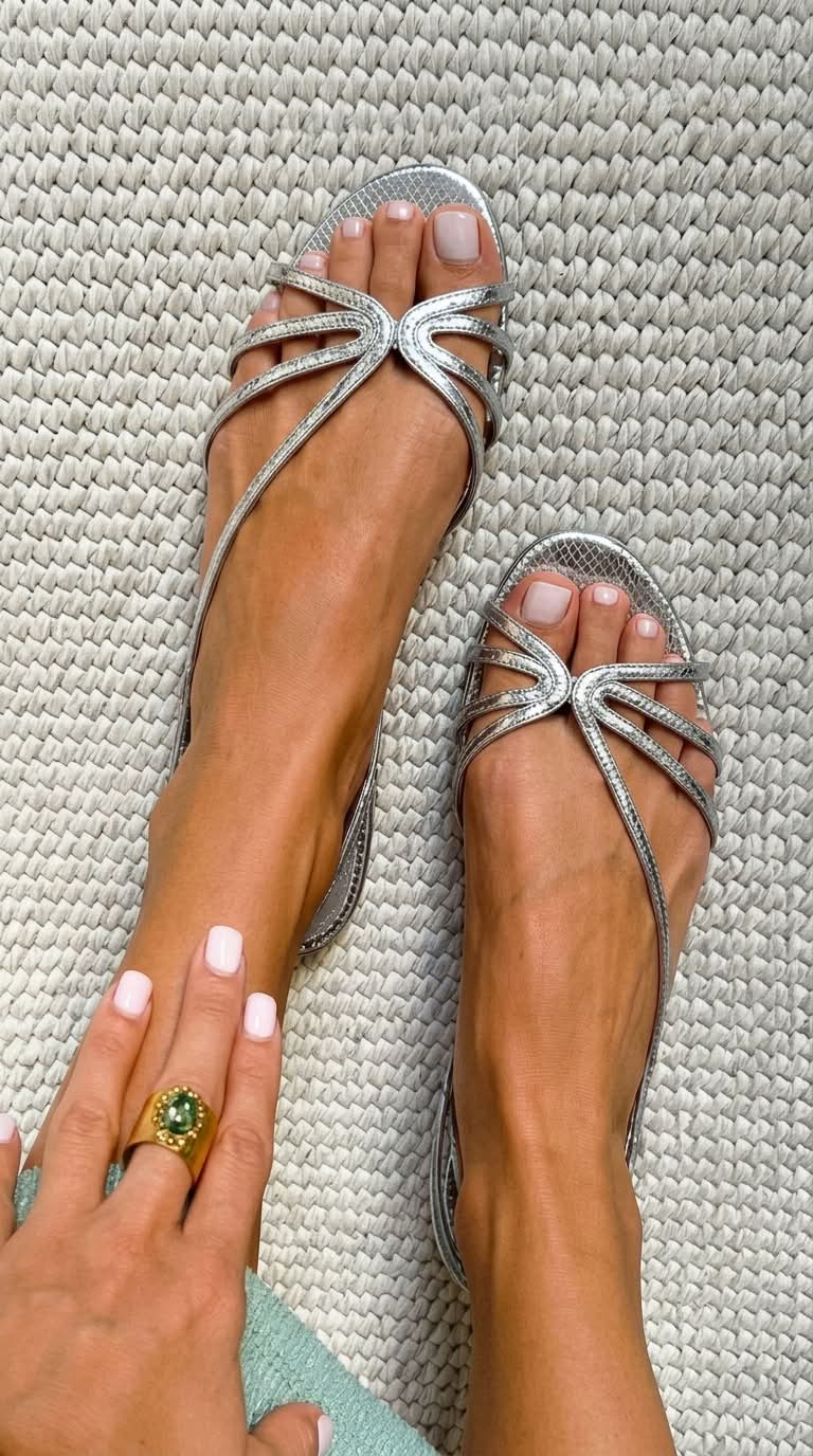 Martina | Sandalias doradas de elegancia veraniega