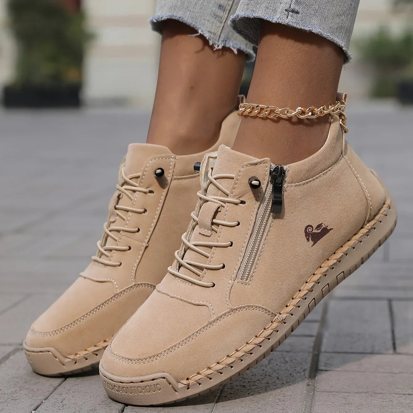 Camila | Zapatillas ortopédicas cómodas con cremallera