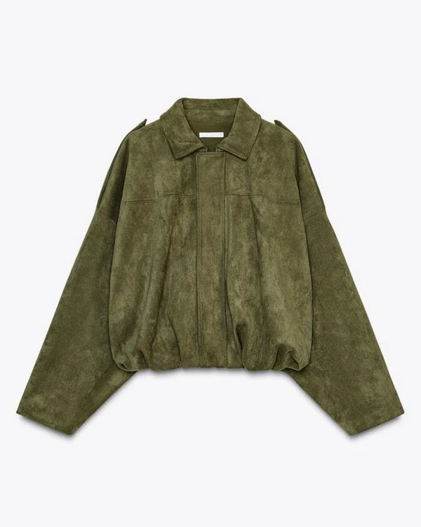 Alena - Chaqueta bomber de ante