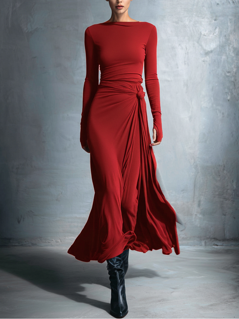 Valeria | Abito lungo elegante e fluido