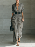 Sara | Vestito Lungo Plissettato