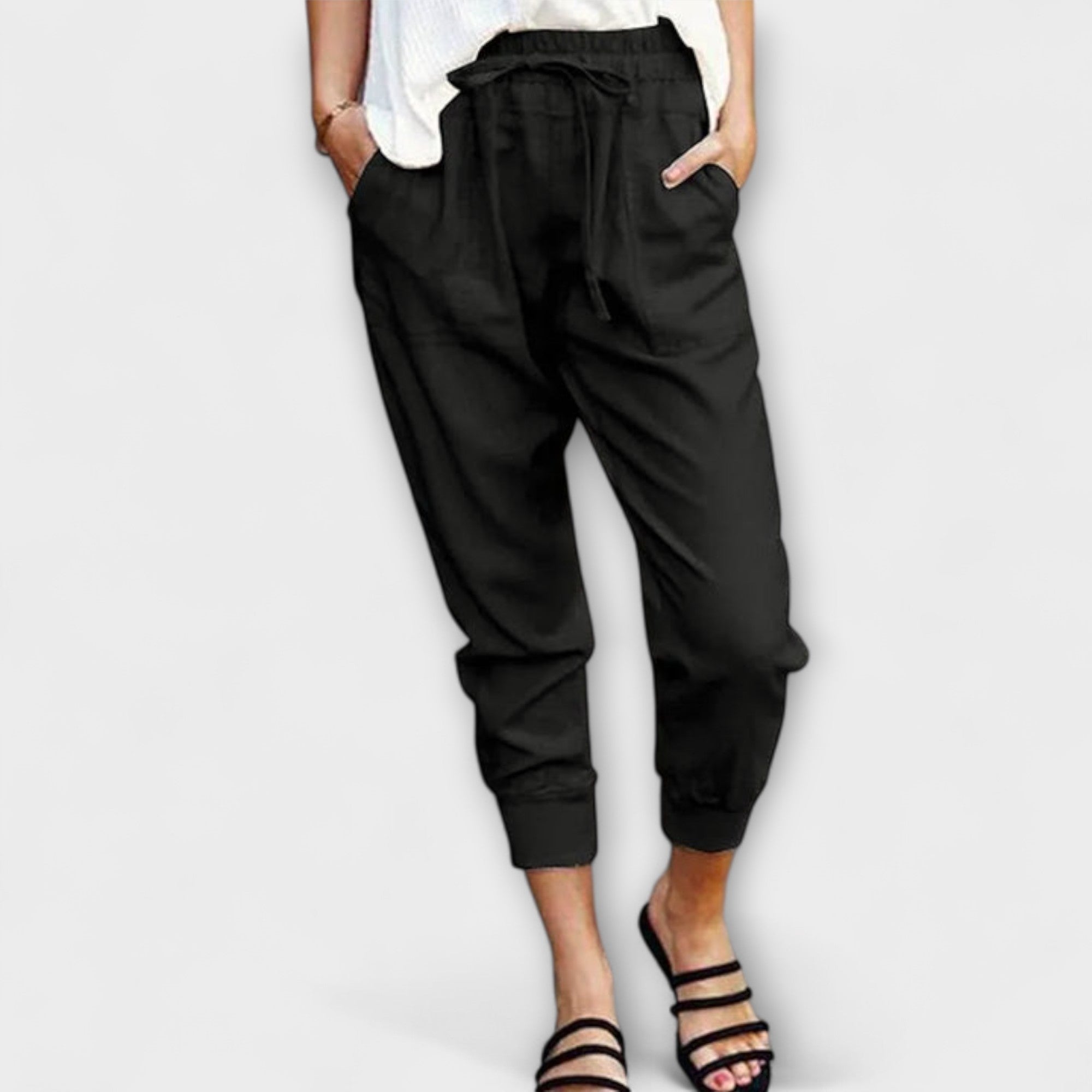 Leire | Pantalones ligeros de lino con mezcla de algodón