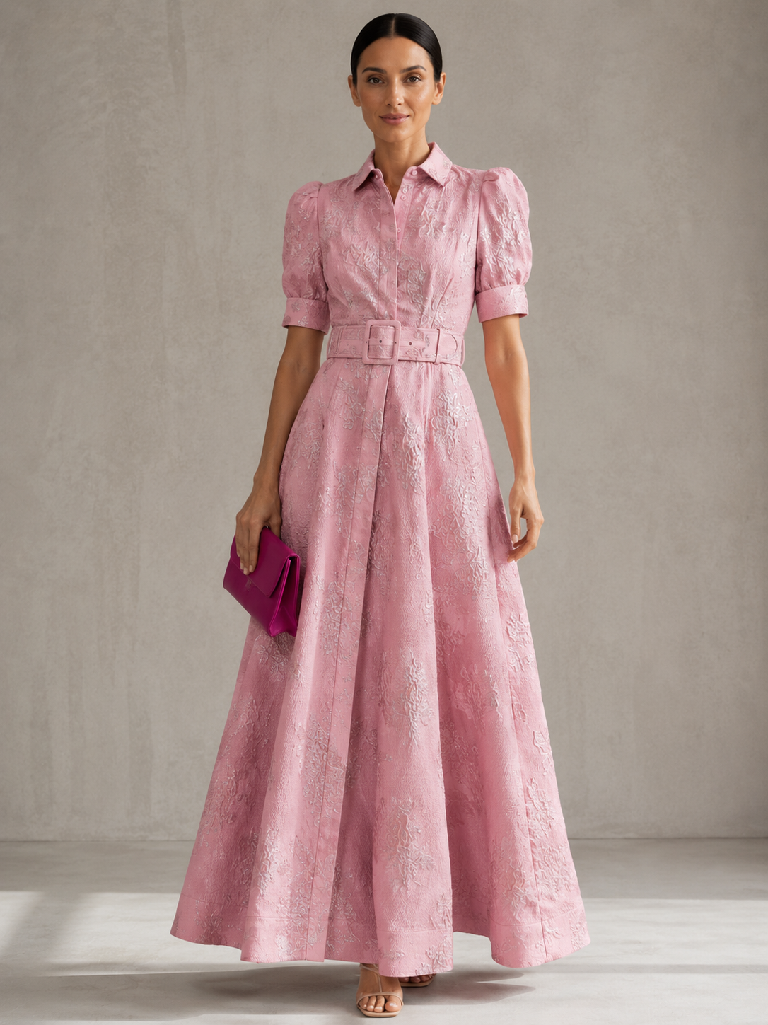 Eva | Vestido corto con mangas abullonadas