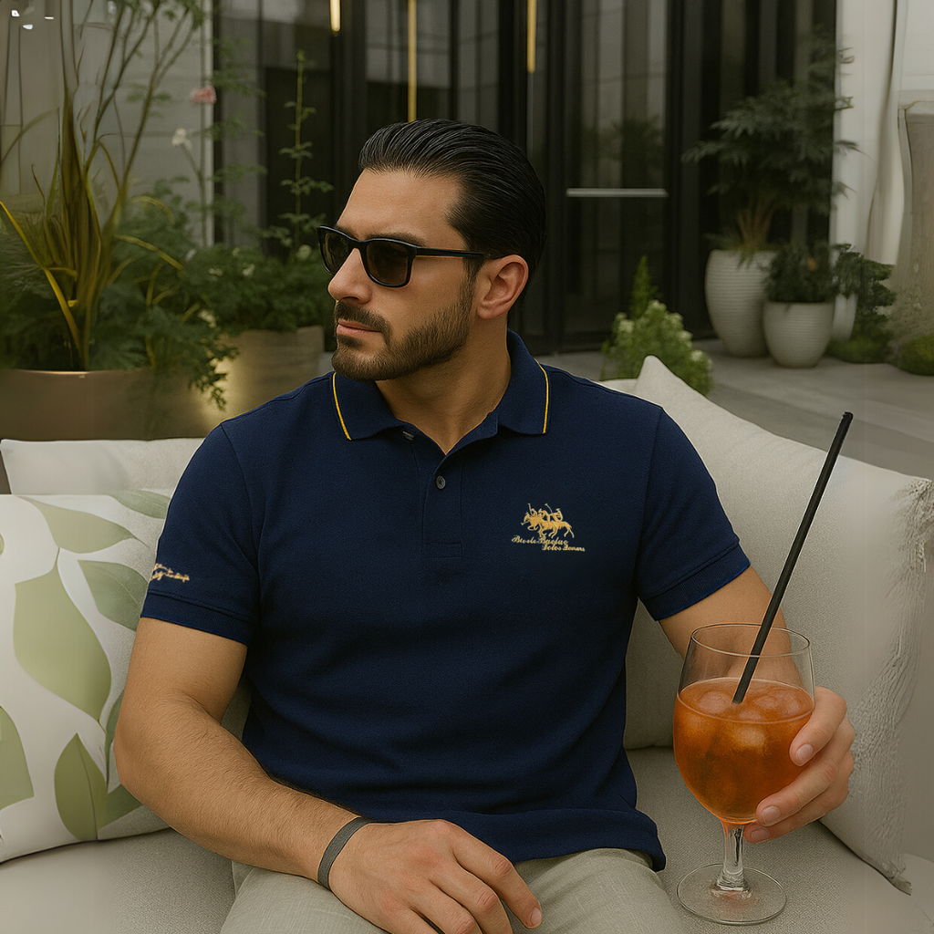 Jose | Polo clásico de algodón con bordado exclusivo