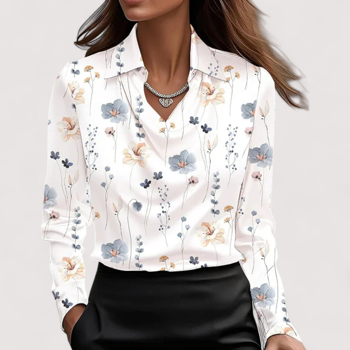 Carlota | Blusa Elegante con Escote en V