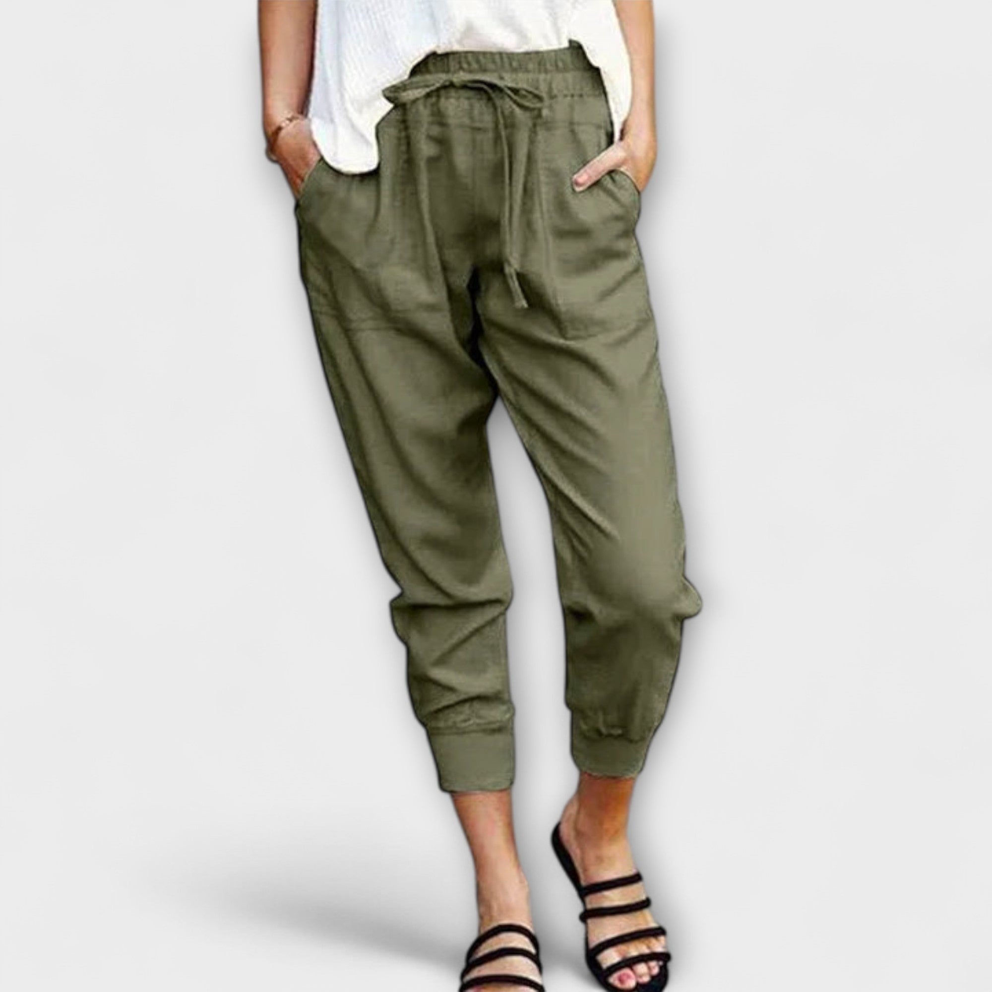 Leire | Pantalones ligeros de lino con mezcla de algodón