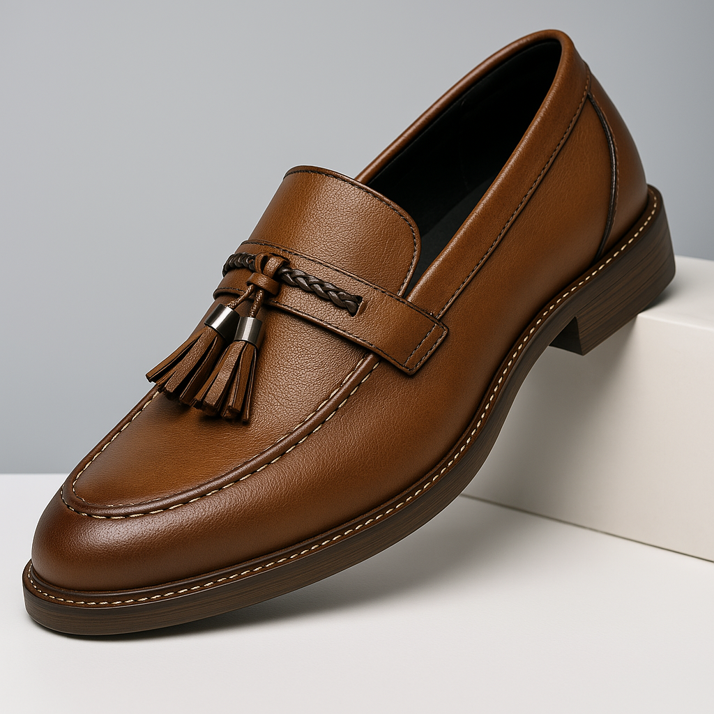 Vicente | Mocasines de piel con borlas