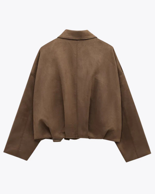 Alena - Chaqueta bomber de ante