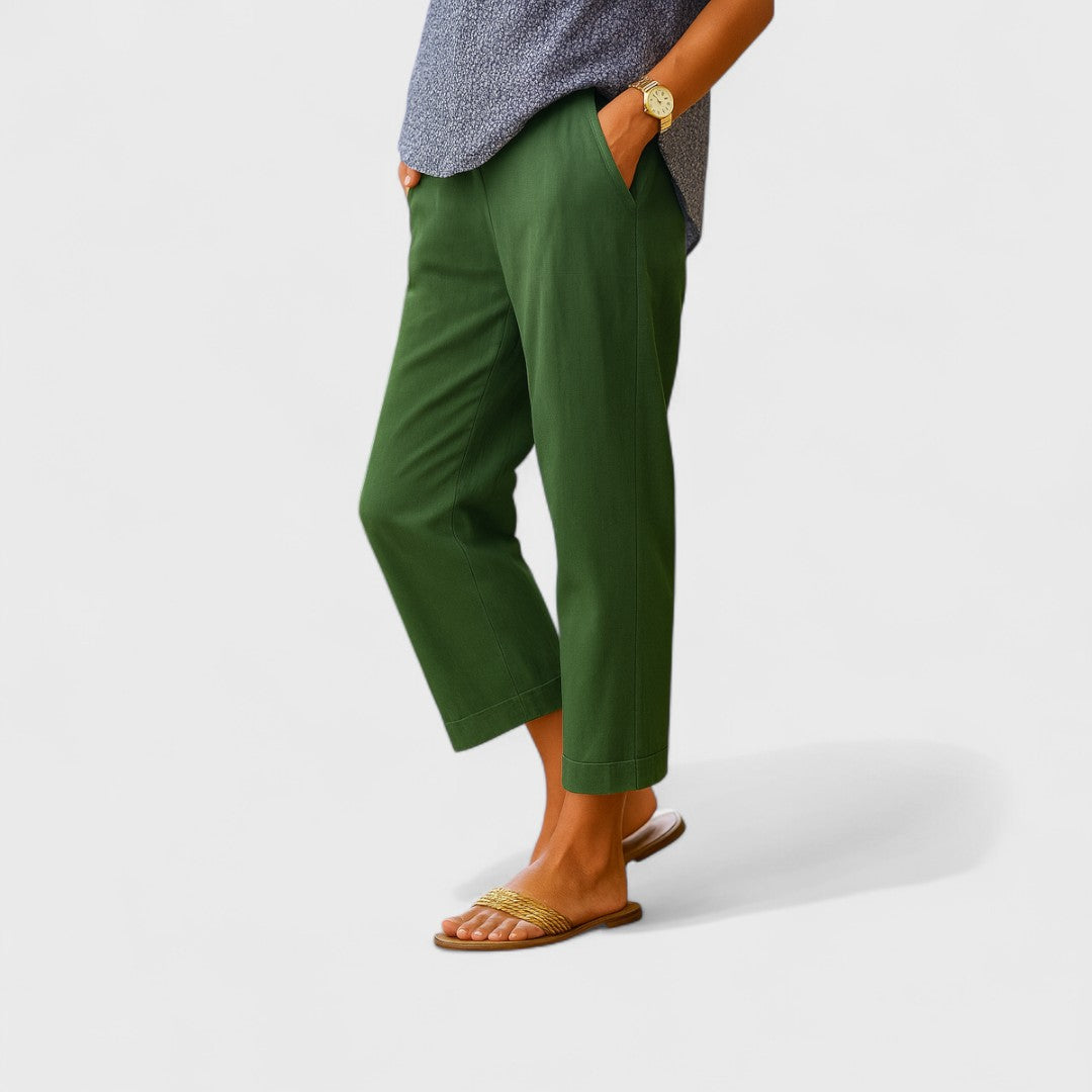 Sofia | Pantalones de Verano de Lana y Algodón