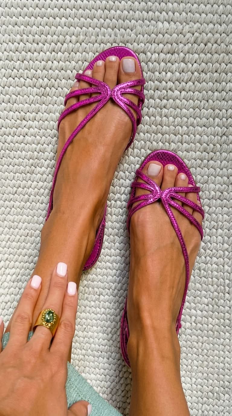 Martina | Sandalias doradas de elegancia veraniega