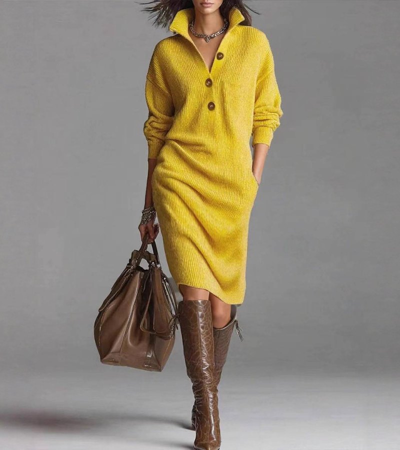 Damaris | Vestito in maglia caldo, elegante e comodo.
