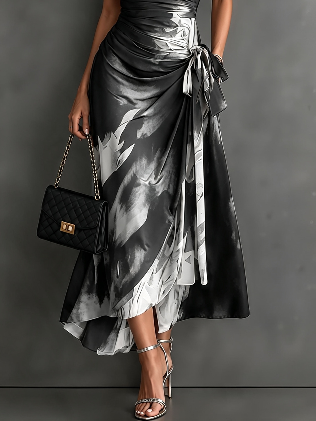 Lía | Vestito midi a portafoglio