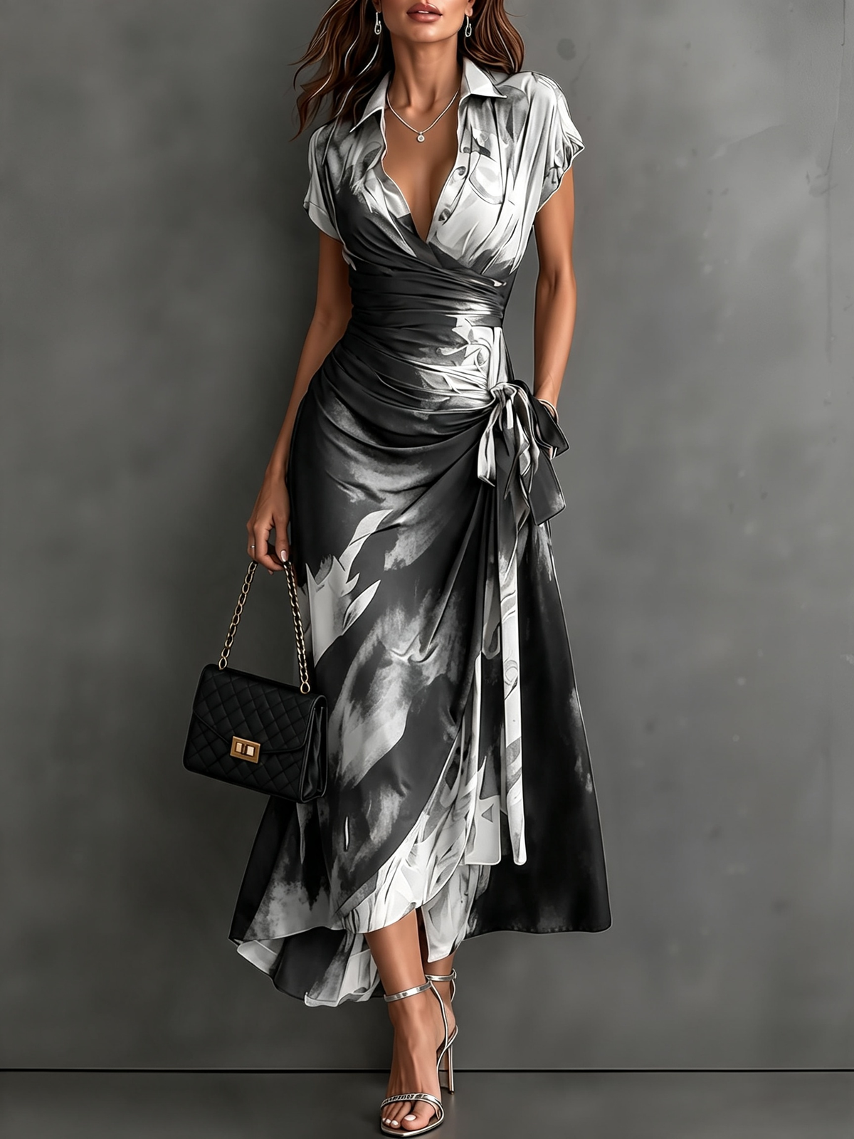 Lía | Vestido midi cruzado