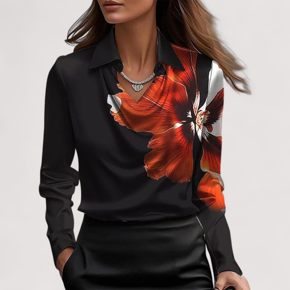 Carlota | Blusa Elegante con Escote en V