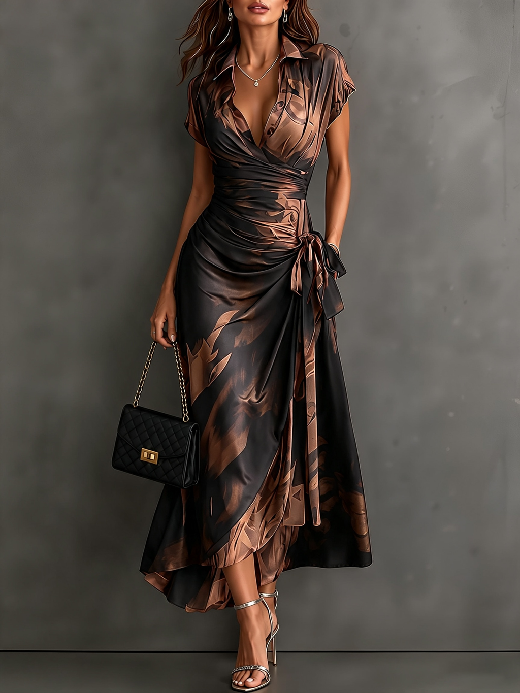 Alma | Vestido midi cruzado