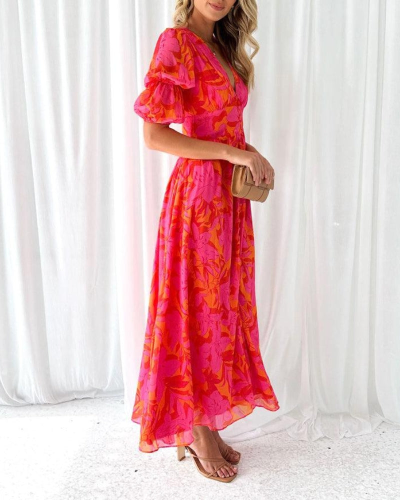 Inés | Vestido largo Solar Brillo