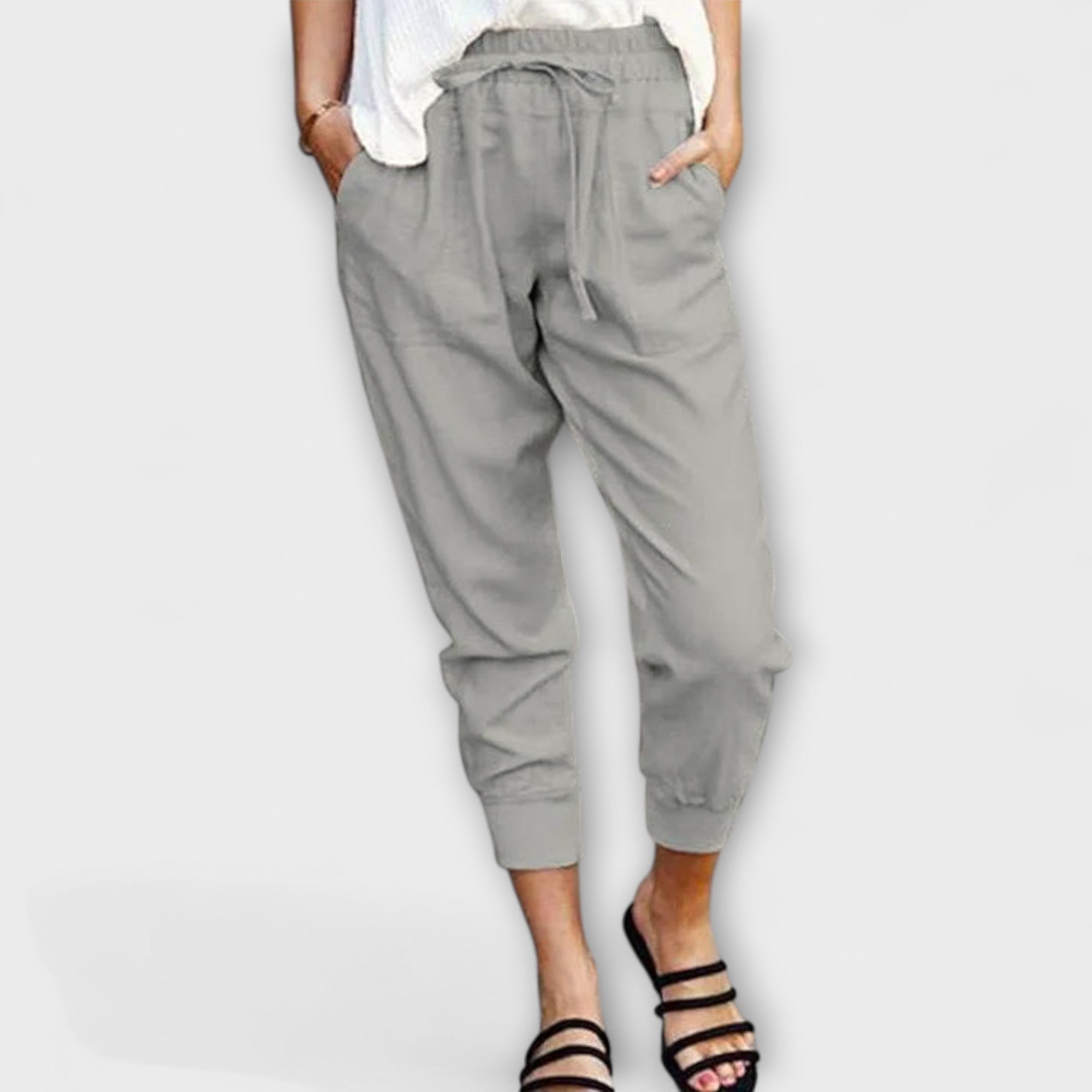 Leire | Pantalones ligeros de lino con mezcla de algodón