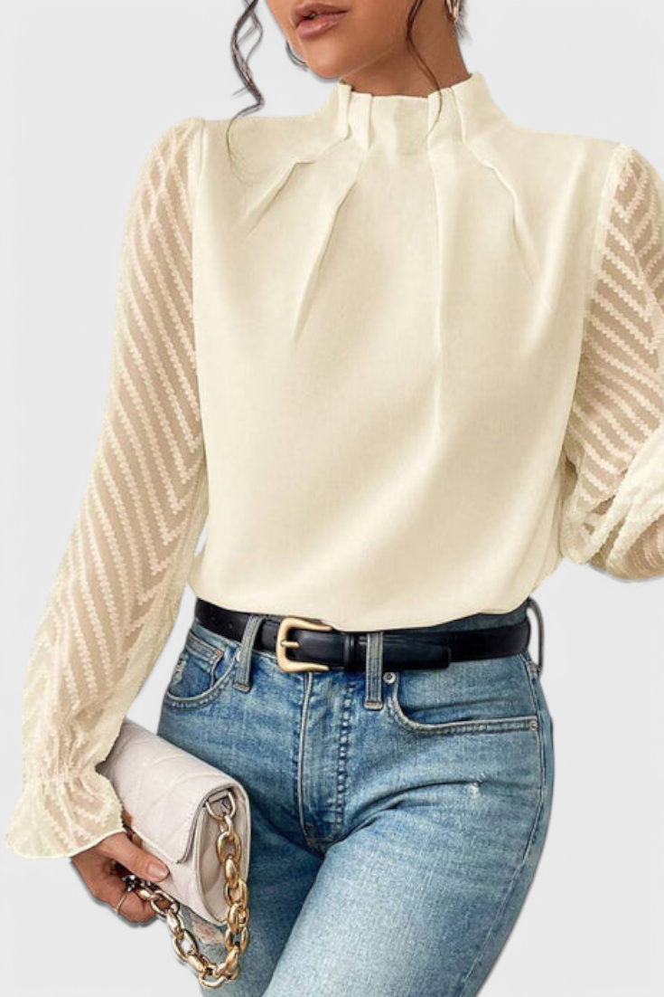 Azucena | Blusa de Manga Larga Náutica