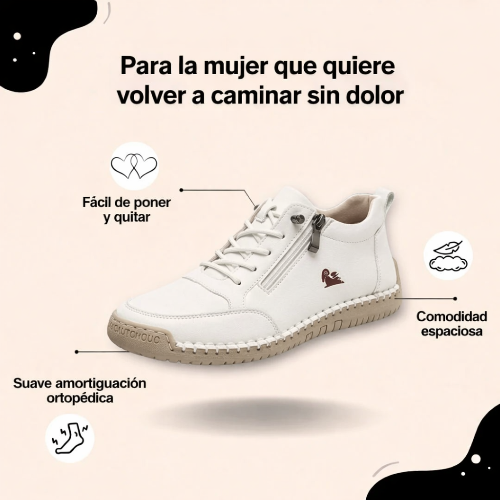 Camila | Zapatillas ortopédicas cómodas con cremallera