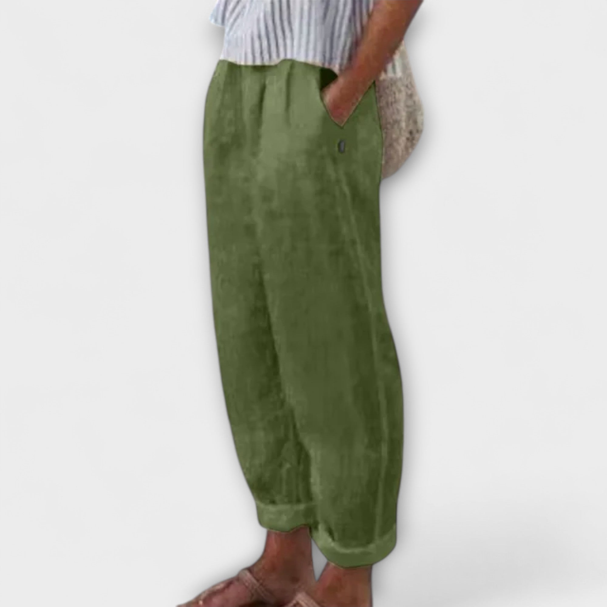 Clara | Pantalones con cintura suave y bolsillos laterales