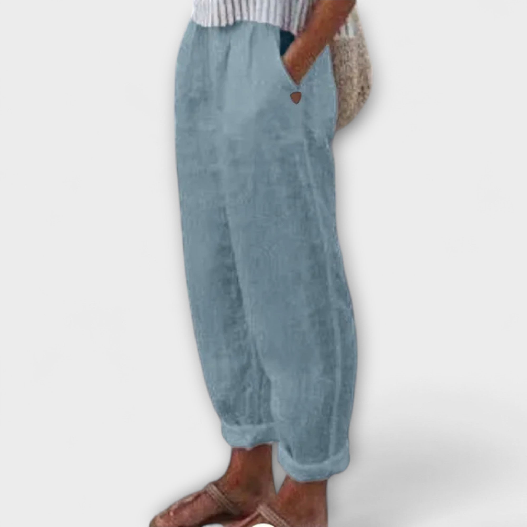 Clara | Pantalones con cintura suave y bolsillos laterales