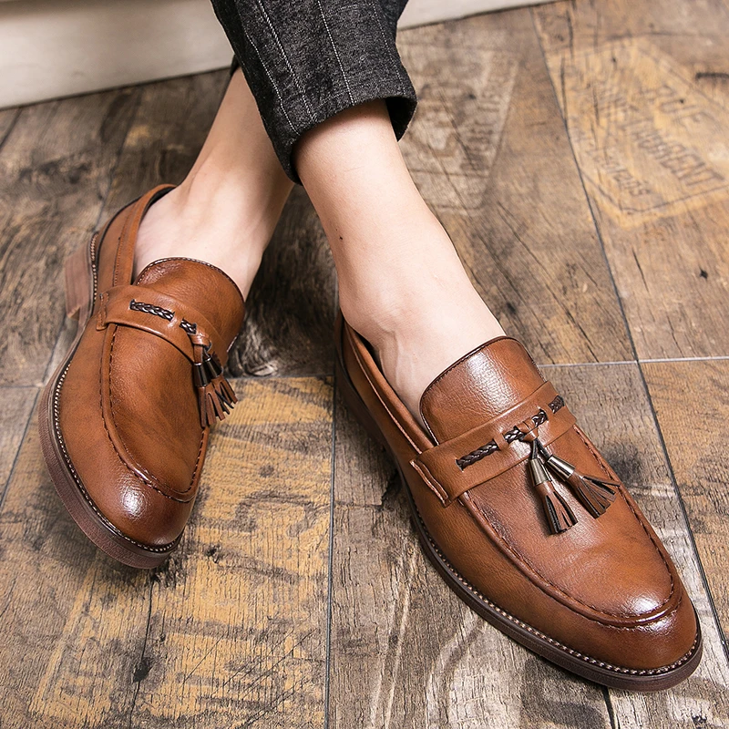 Vicente | Mocasines de piel con borlas