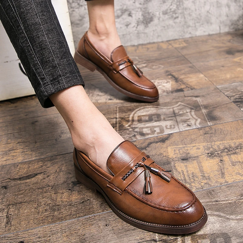 Vicente | Mocasines de piel con borlas