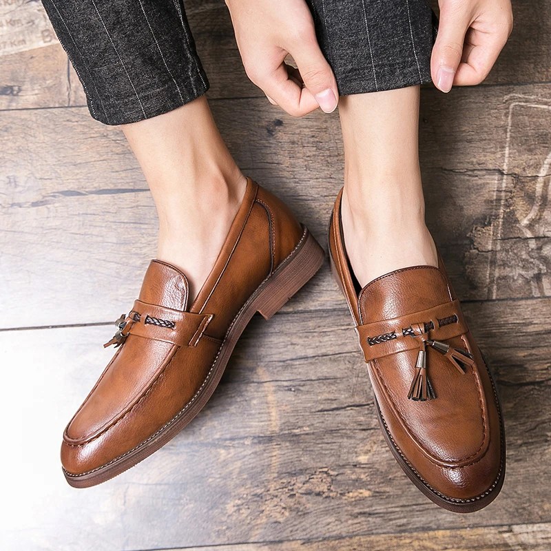 Vicente | Mocasines de piel con borlas