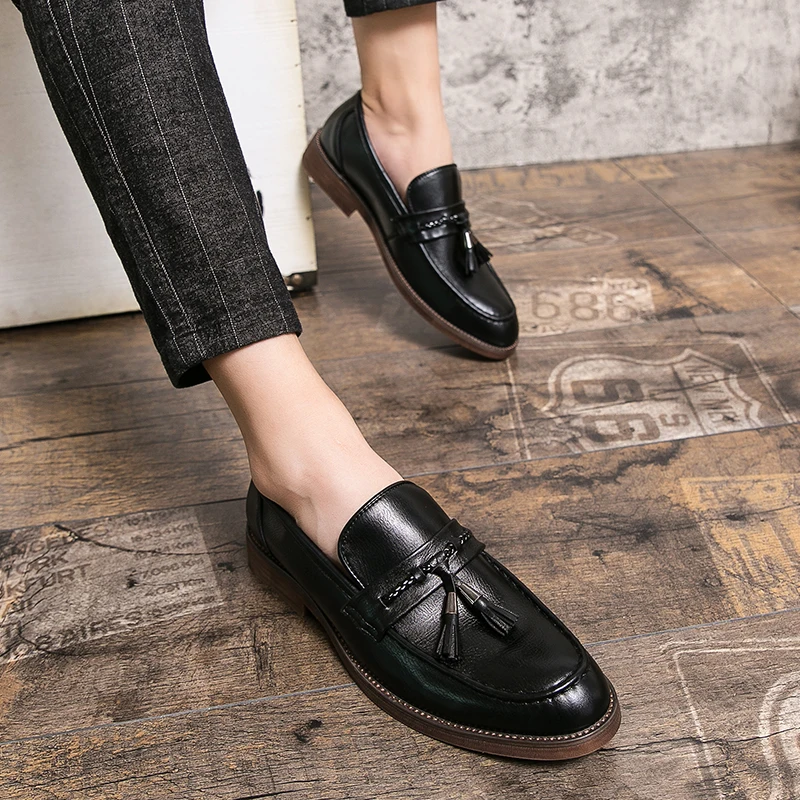 Vicente | Mocasines de piel con borlas