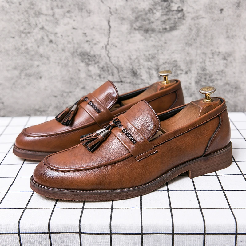Vicente | Mocasines de piel con borlas