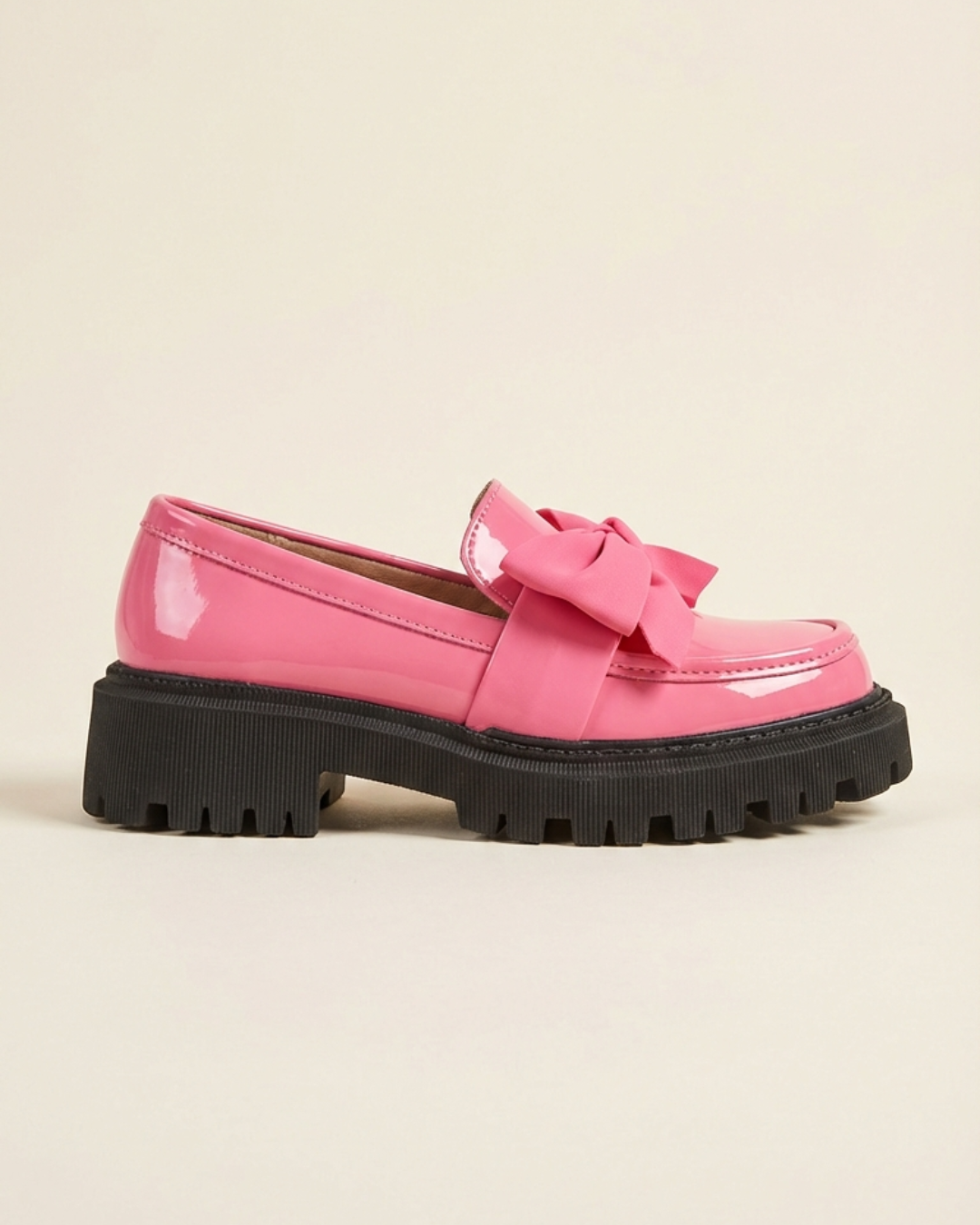 Violeta | Mocasines de plataforma con lazo