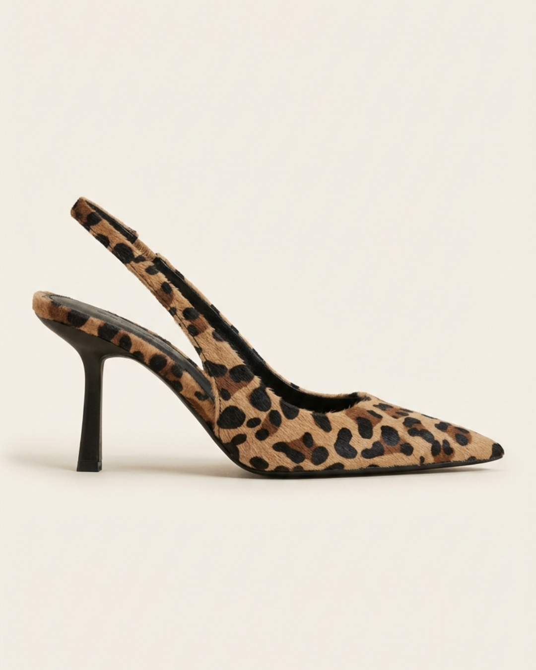 Mónica | Zapatos de tacón de leopardo con punta afilada