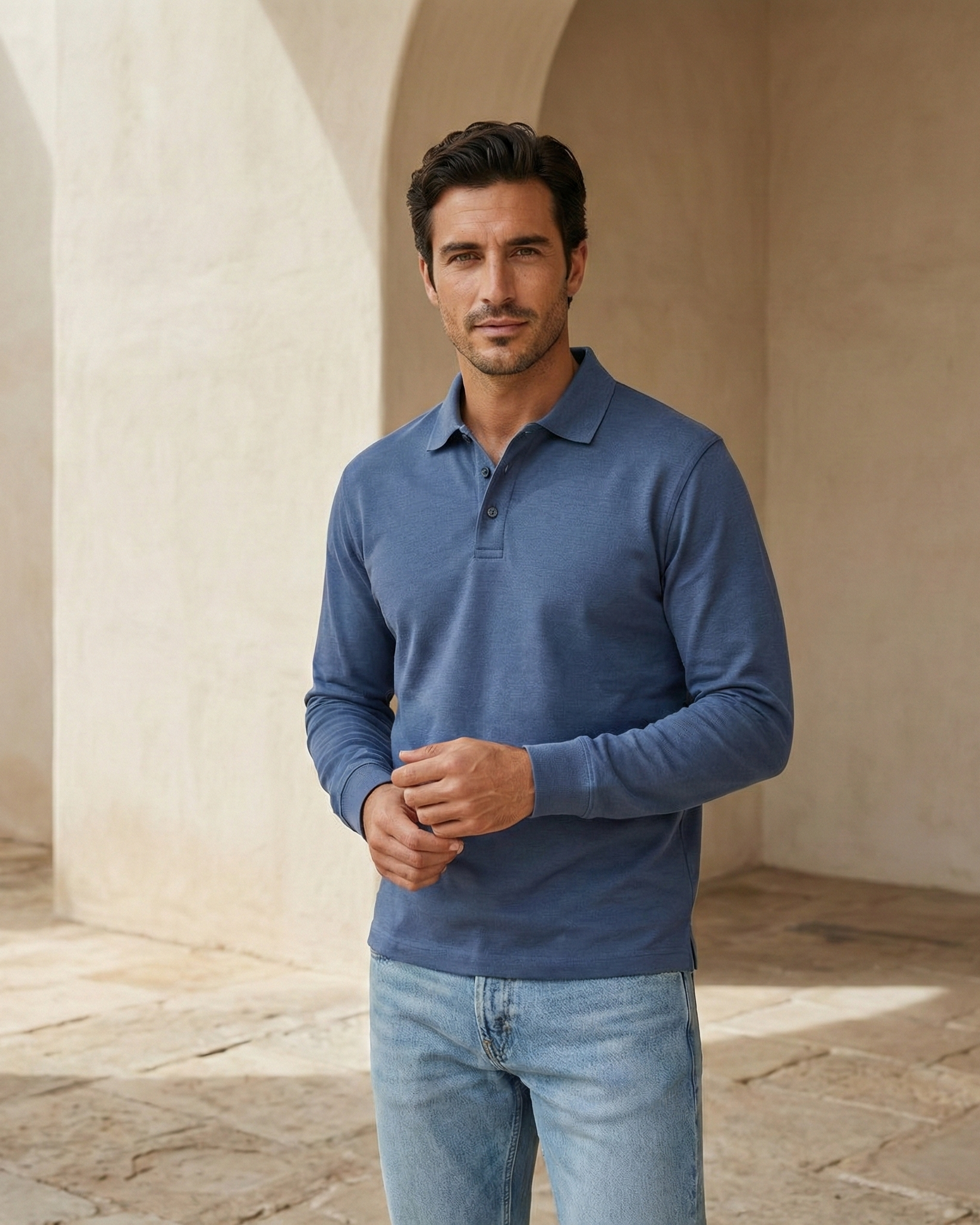 Carlo | Polo de manga larga lujoso