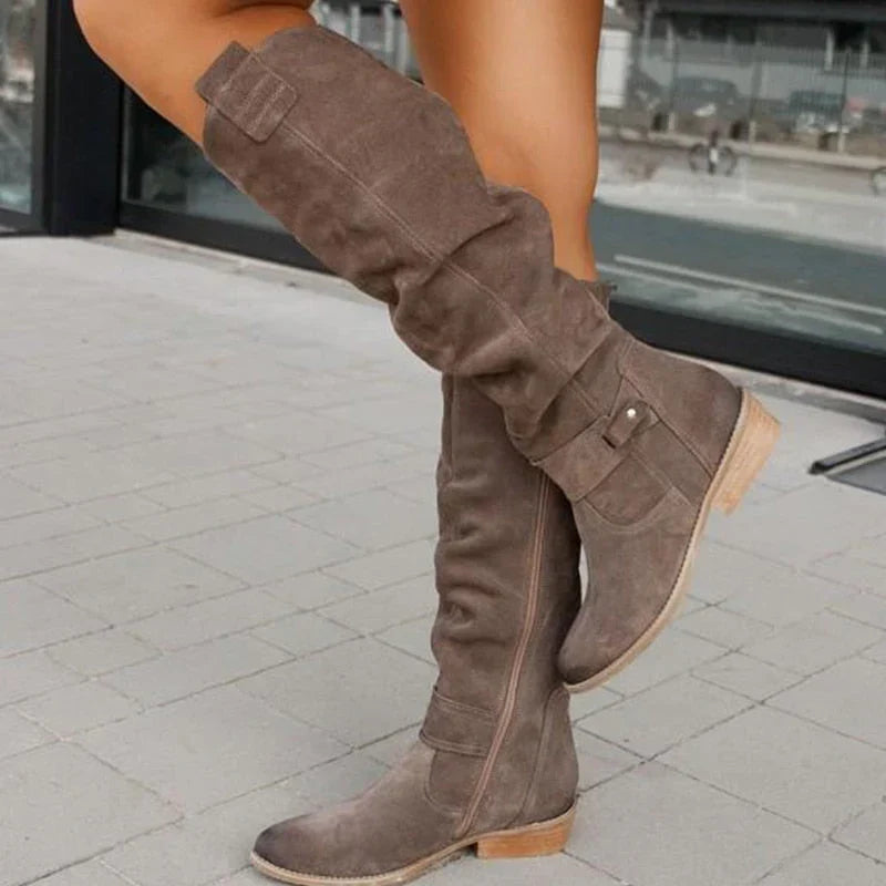 Lidia | Botas de efecto ante cómodas y cálidas