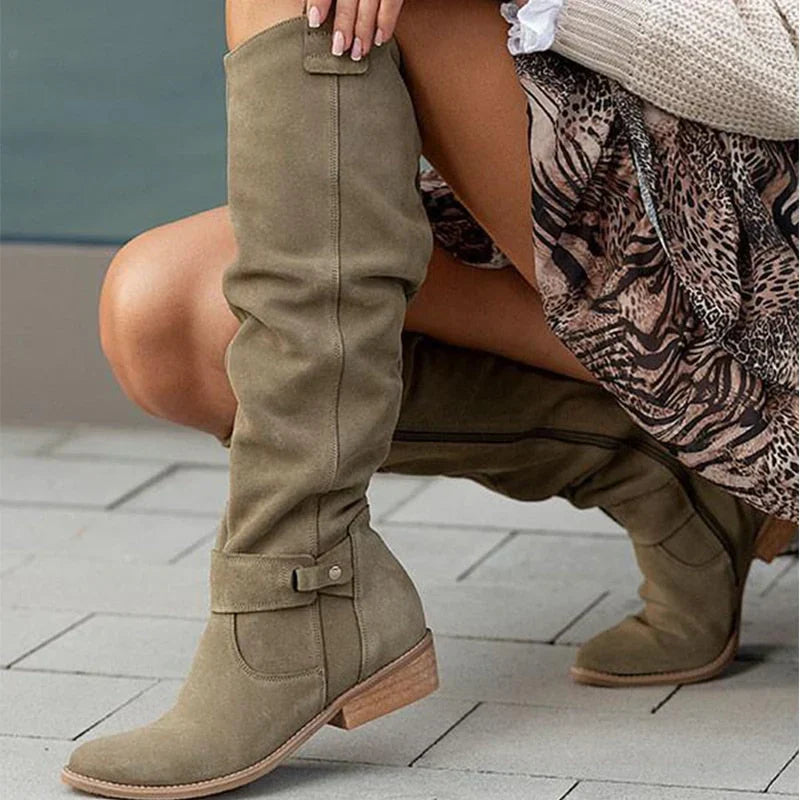 Lidia | Botas de efecto ante cómodas y cálidas