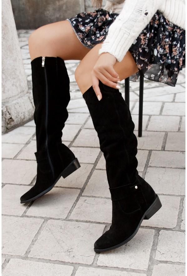 Lidia | Botas de efecto ante cómodas y cálidas