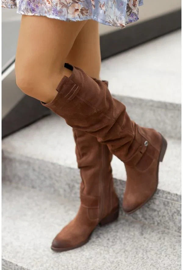 Lidia | Botas de efecto ante cómodas y cálidas