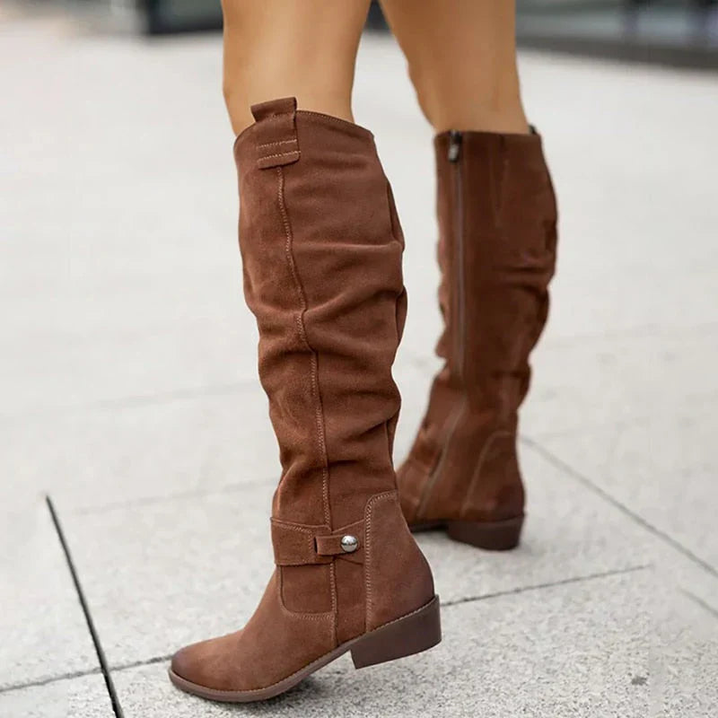 Lidia | Botas de efecto ante cómodas y cálidas