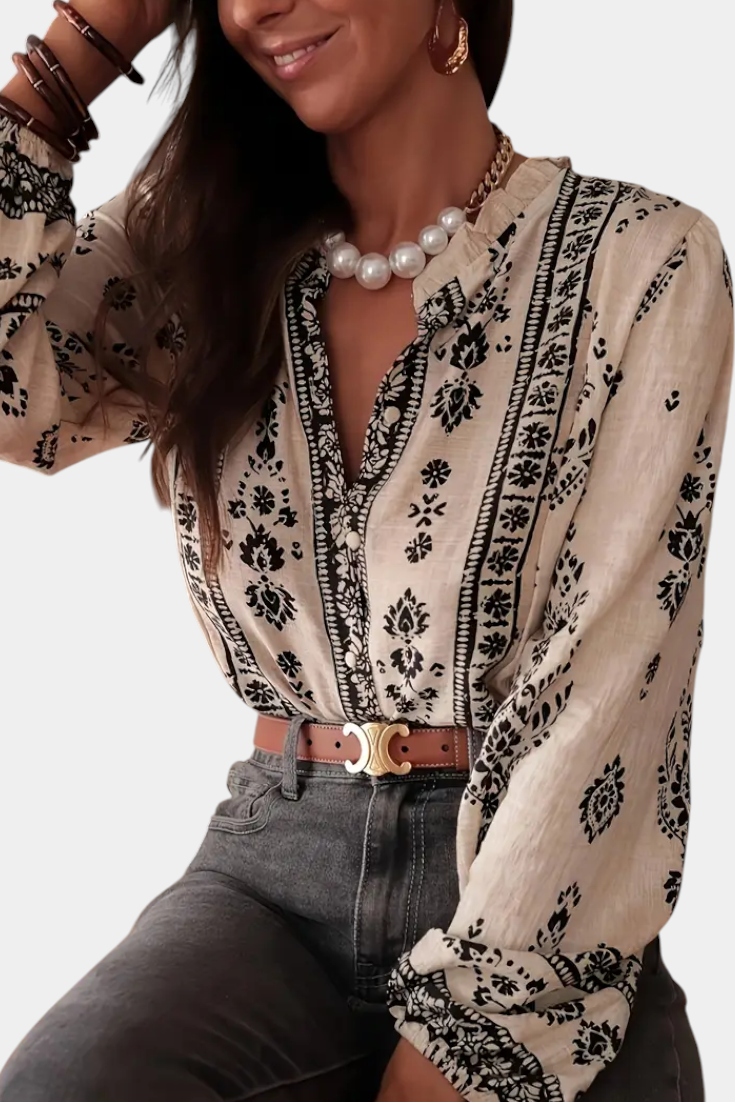 Sabela | Blusa Salvia silvestre