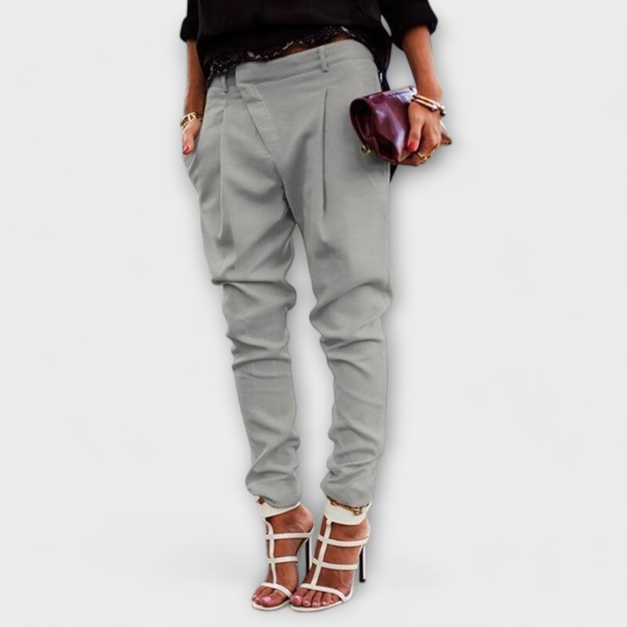 Manuela | Pantalones elegantes de cintura alta