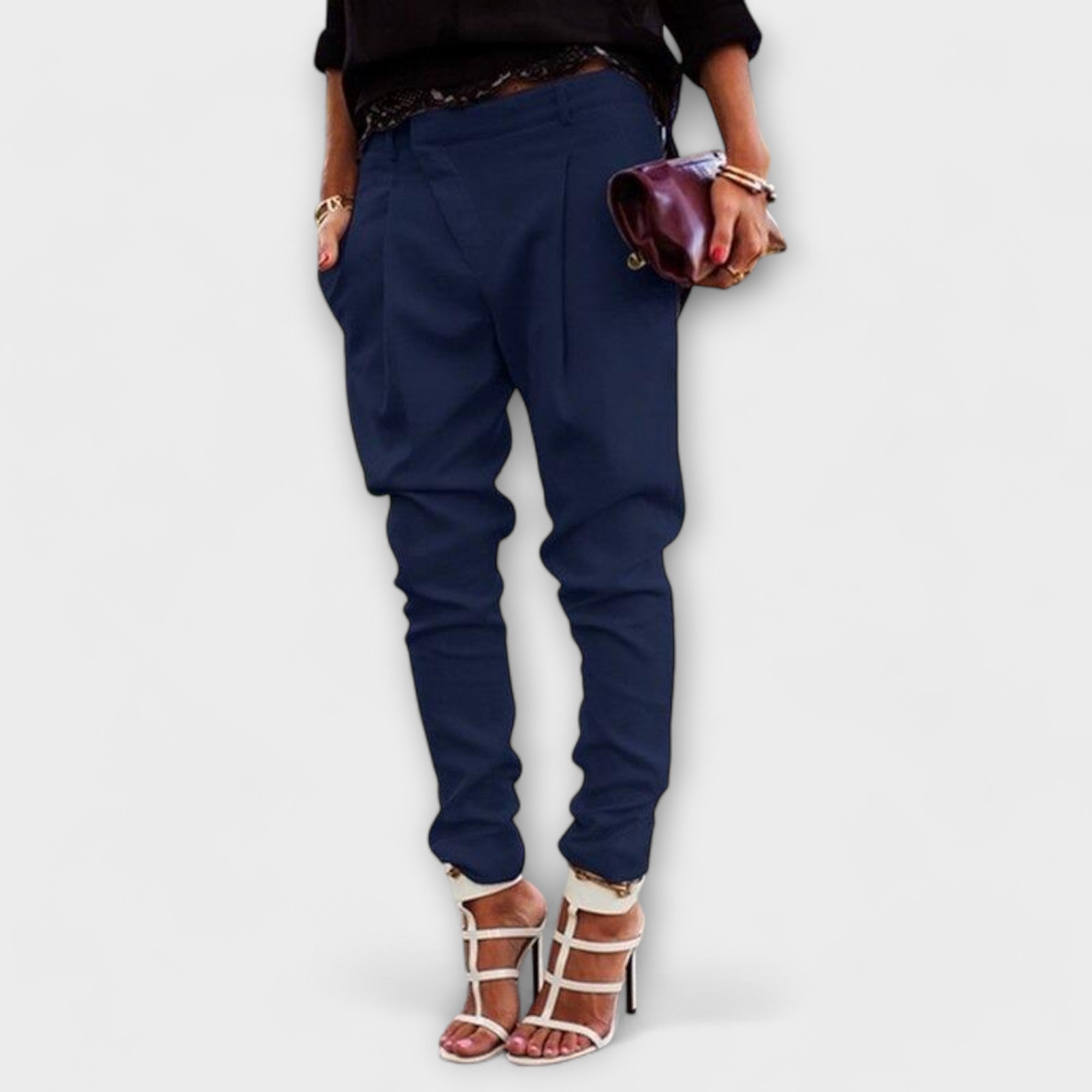 Manuela | Pantalones elegantes de cintura alta