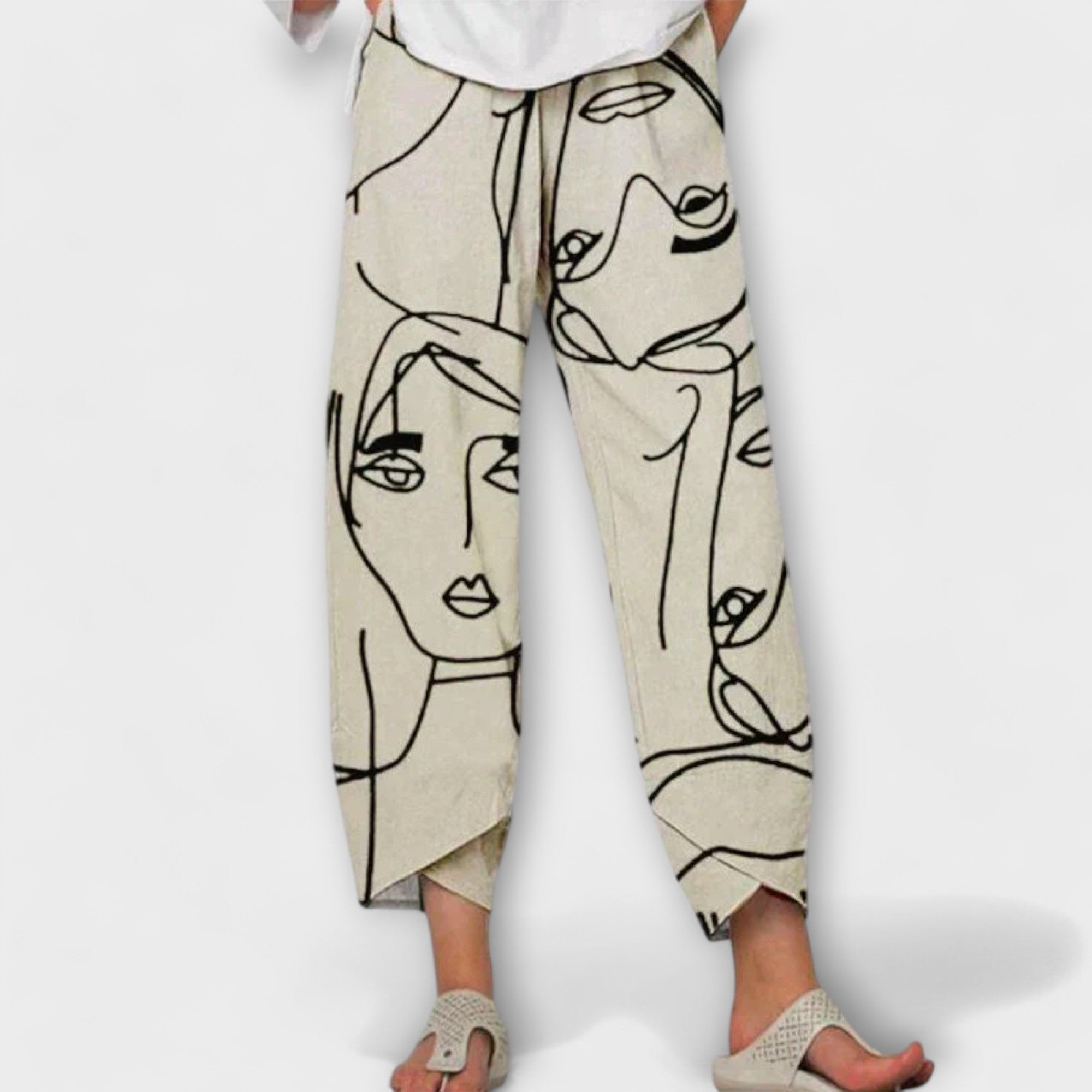 Natalia - Pantalones de lino