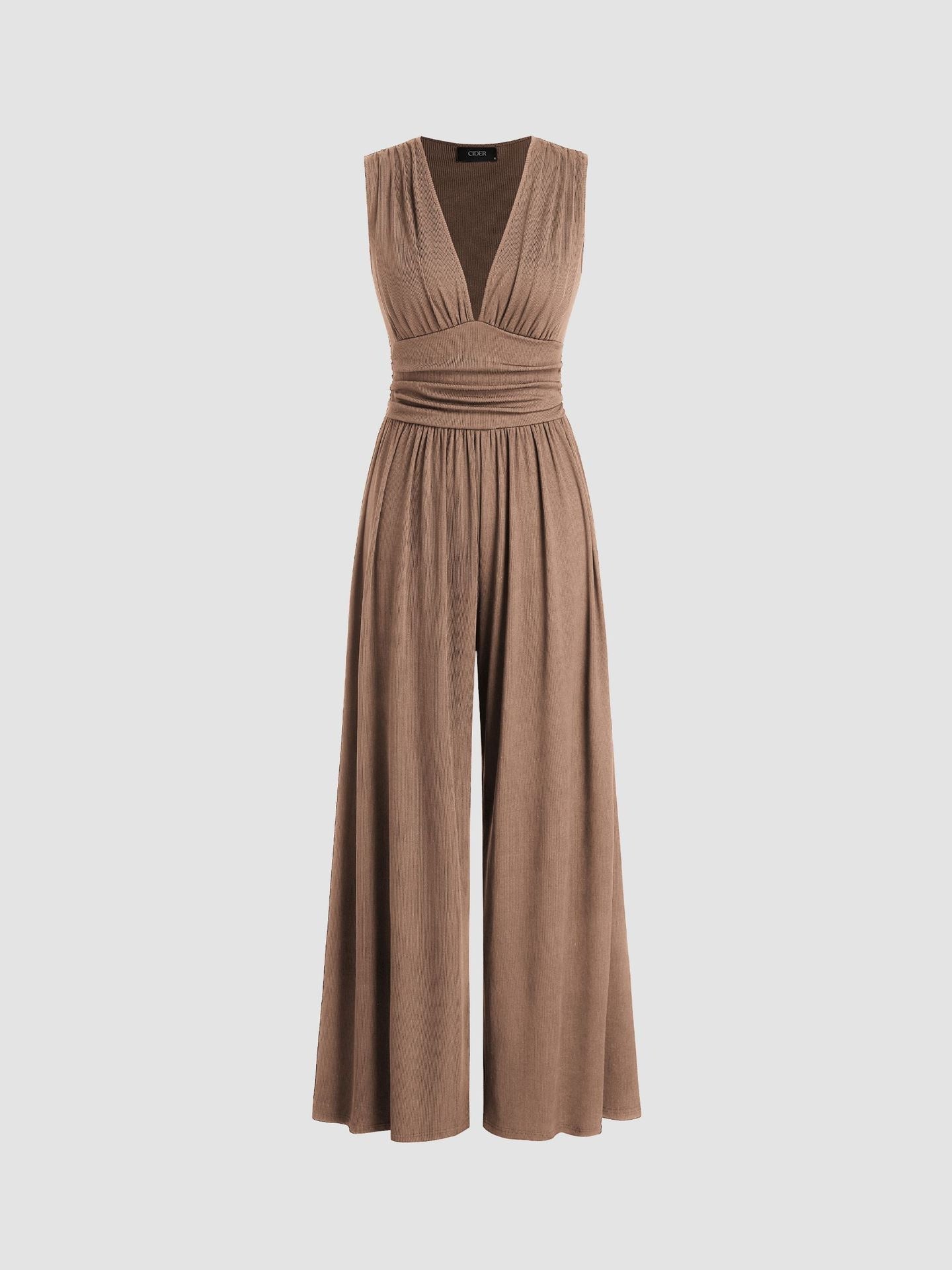 Caridad – Mono Elegante Sin Mangas de Pierna Ancha