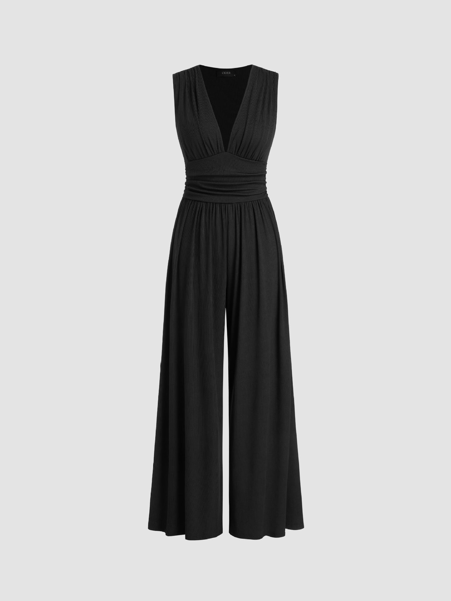Caridad – Mono Elegante Sin Mangas de Pierna Ancha