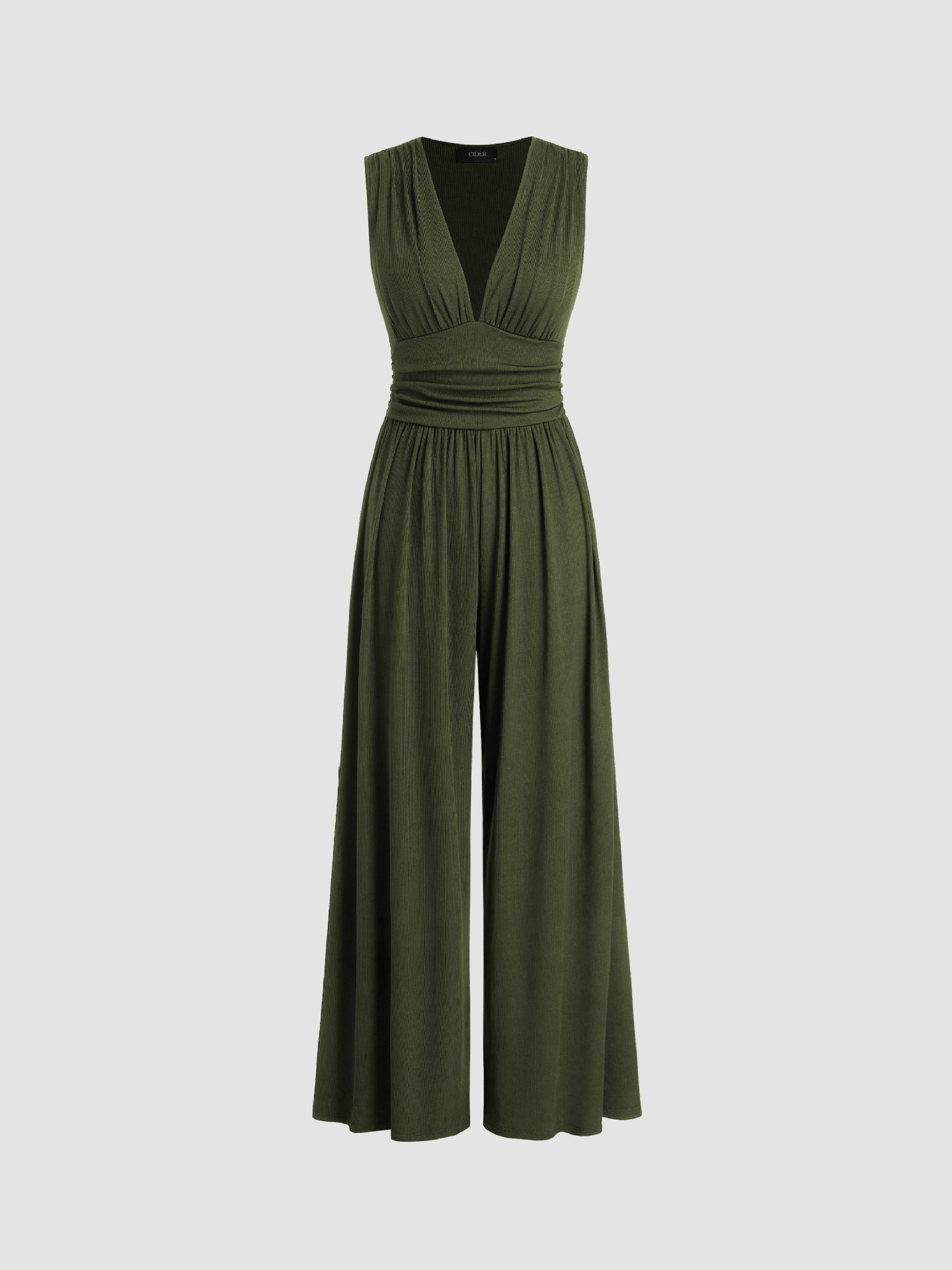 Caridad – Mono Elegante Sin Mangas de Pierna Ancha