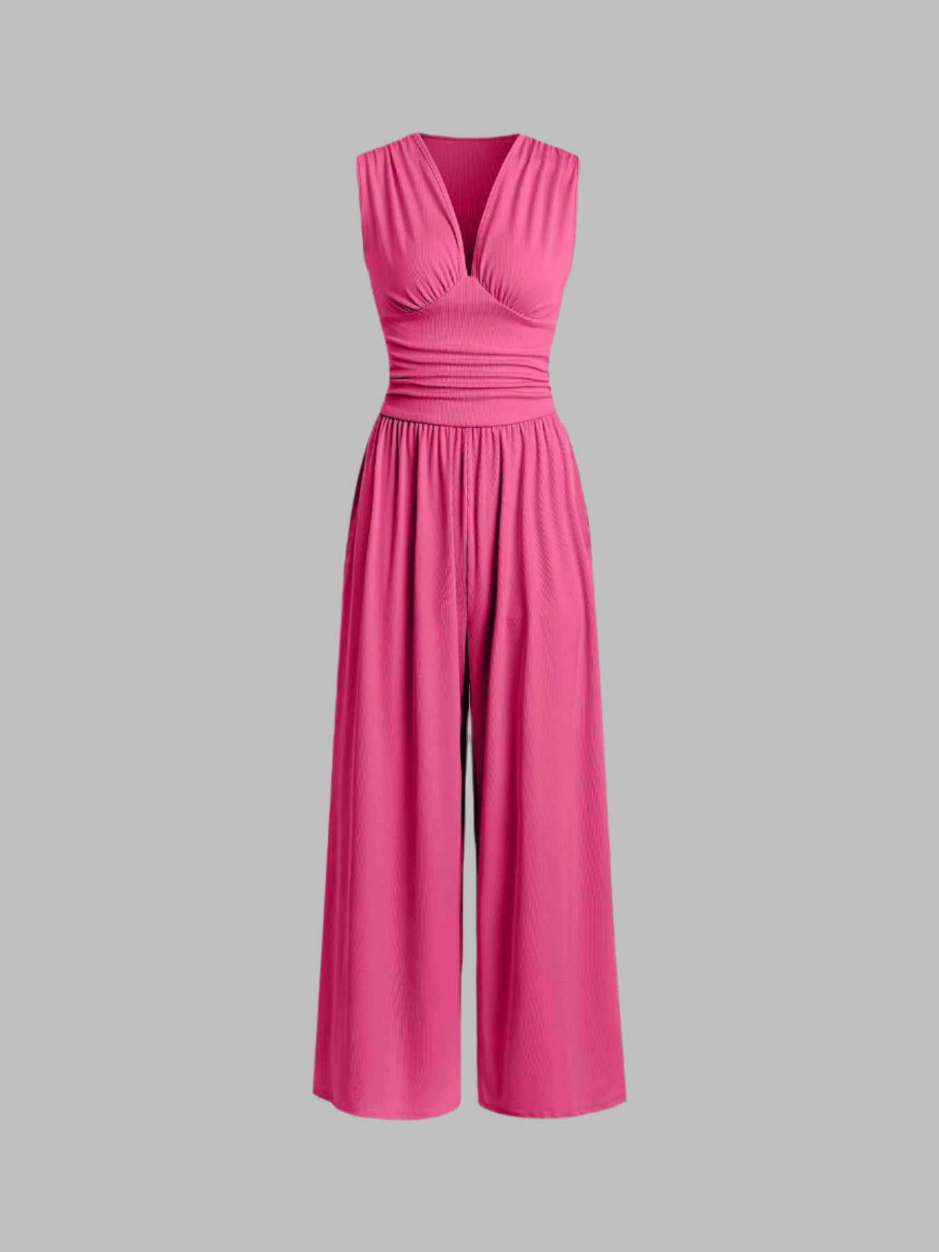 Caridad – Mono Elegante Sin Mangas de Pierna Ancha