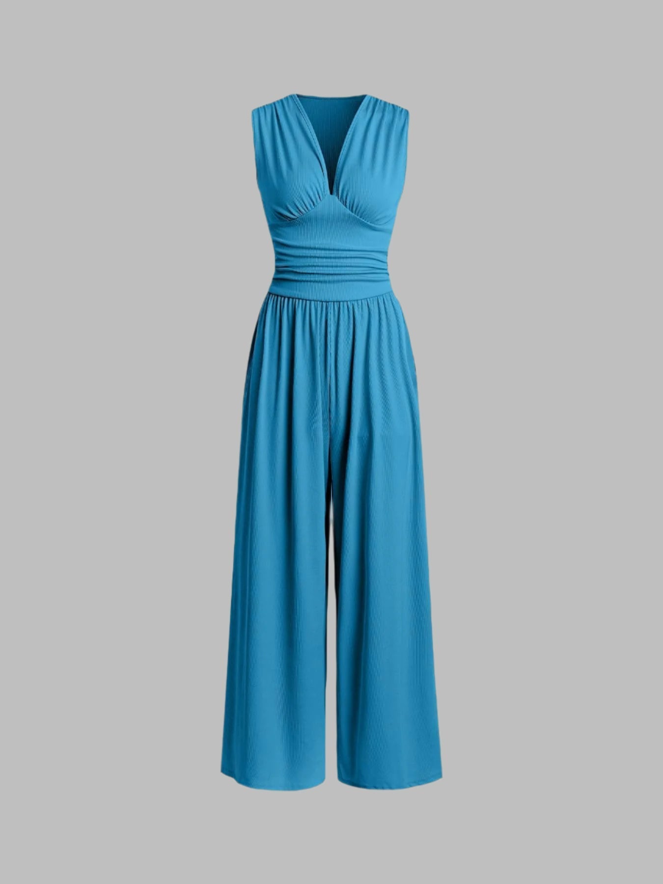 Caridad – Mono Elegante Sin Mangas de Pierna Ancha