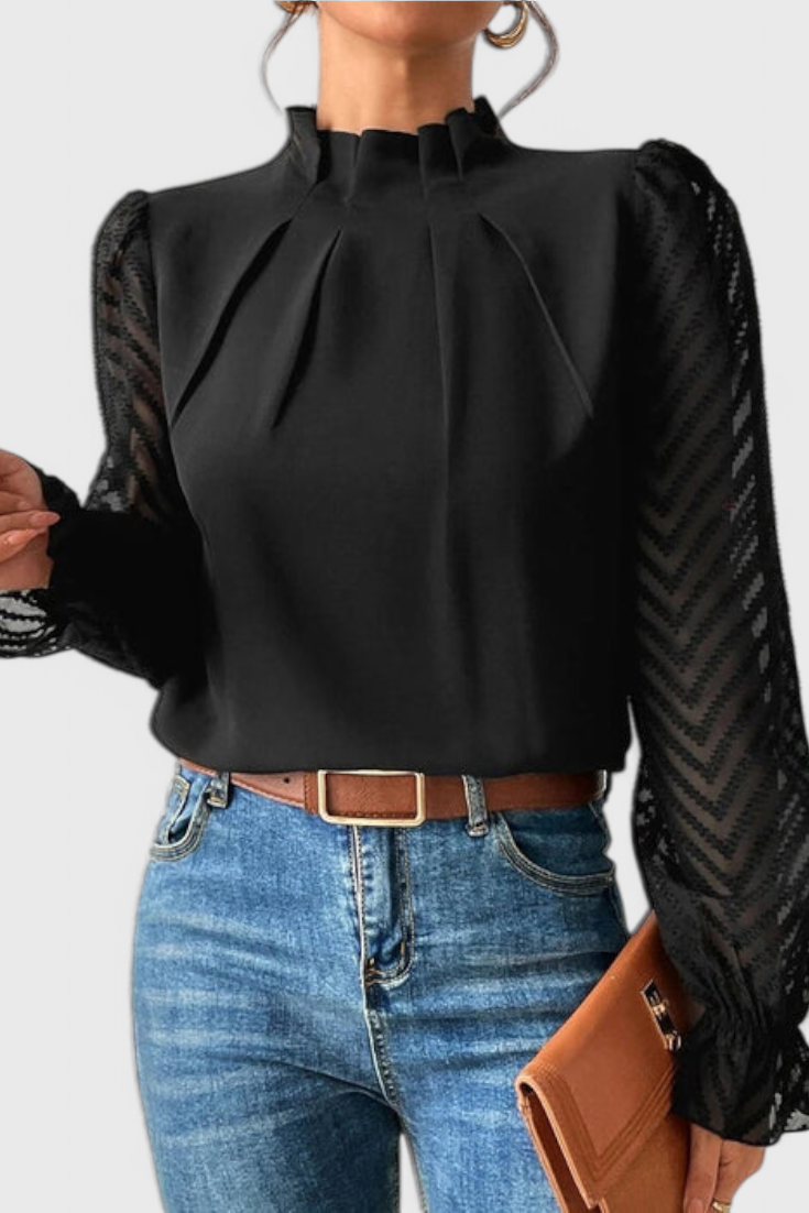 Azucena | Blusa de Manga Larga Náutica