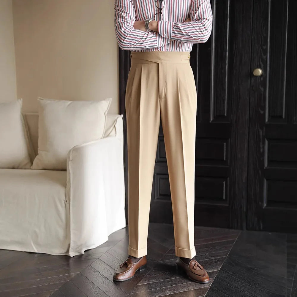 Adams - Pantalón Elegante Con Pliegues